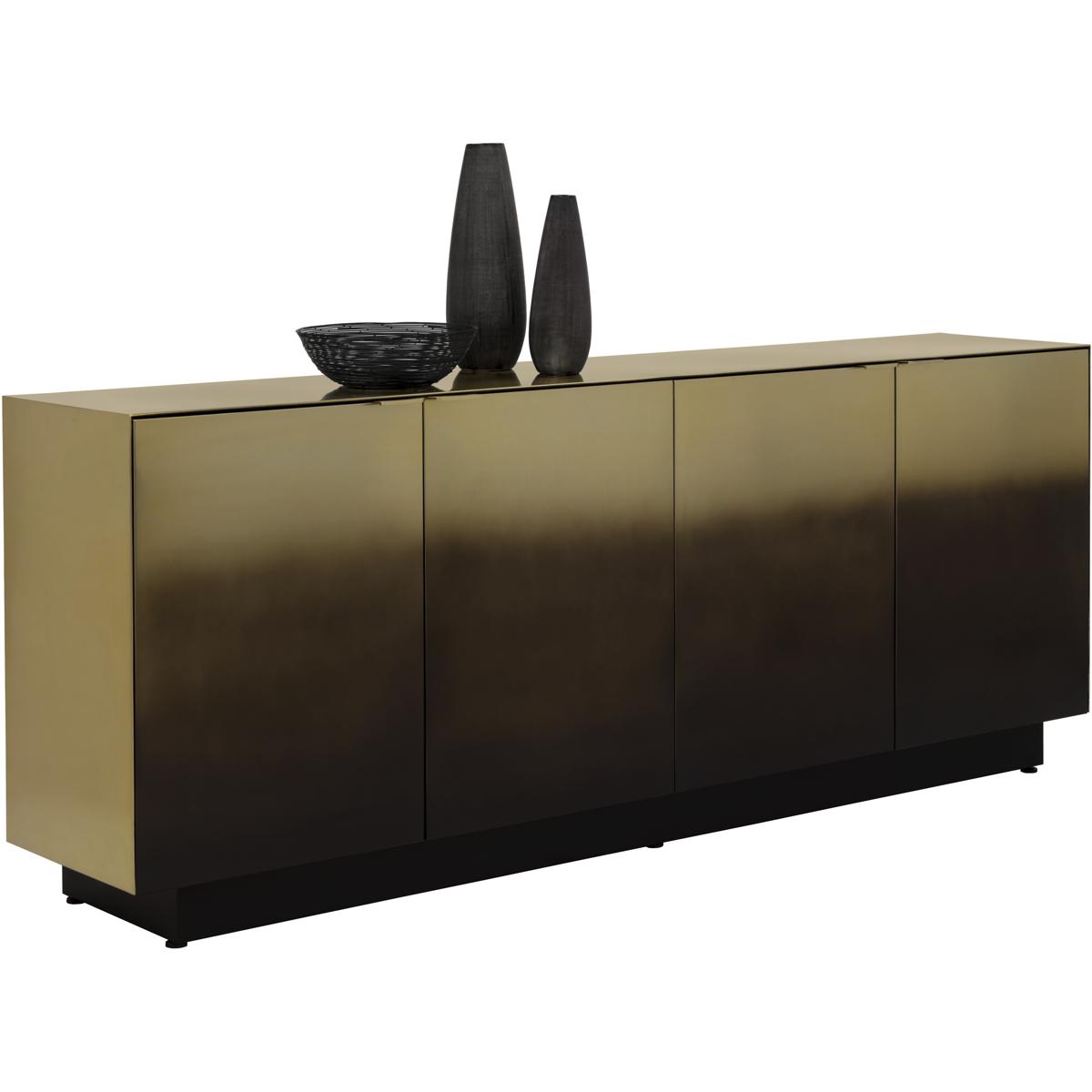 SUNPAN 110369 Calvosa 88 X 18.5 inch Bronze / Black Sideboard
